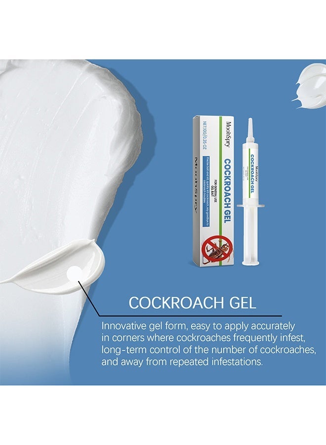 MOONSPRY Cockroach Gel, Natural Repellent for Cockroaches, Strong Cockroach Eliminator, Kitchen Household Cockroach Trap, for Indoor and Outdoor Use, Ready To Use Bait, Long-Lasting and Highly Effective, 10g - Image 4